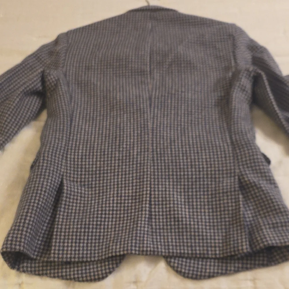 Gant Rugger Black & White Houndstooth Sport Coat See Mesurements
